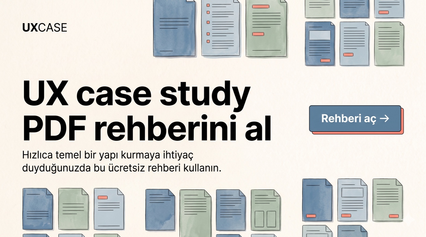 UXCase – UX case study PDF rehberini al